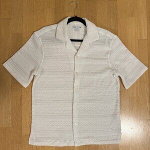 Zara Knit Short-Sleeve Shirt